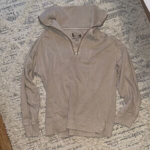 C&C California Taupe Cowl Neck Sweater SUNWASHED